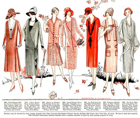 There have been a lot of different dress styles over the decades.