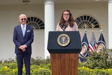 Mia Tretta Speaking at the White House on April 11