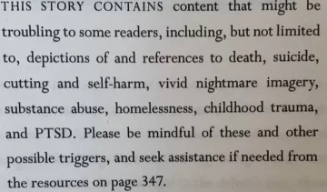 Why books should come with trigger warnings
