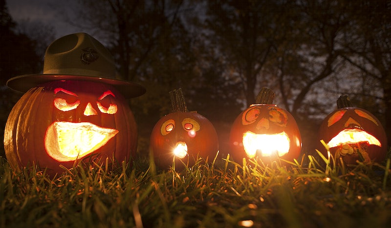 Halloween+jack+o+lantern+made+with+carved+pumpkins.+Original+public+domain+image+from+Flickr