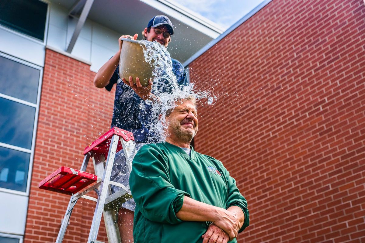 "John Maino performs the ALS Ice Bucket Challenge" by Rauglothgor