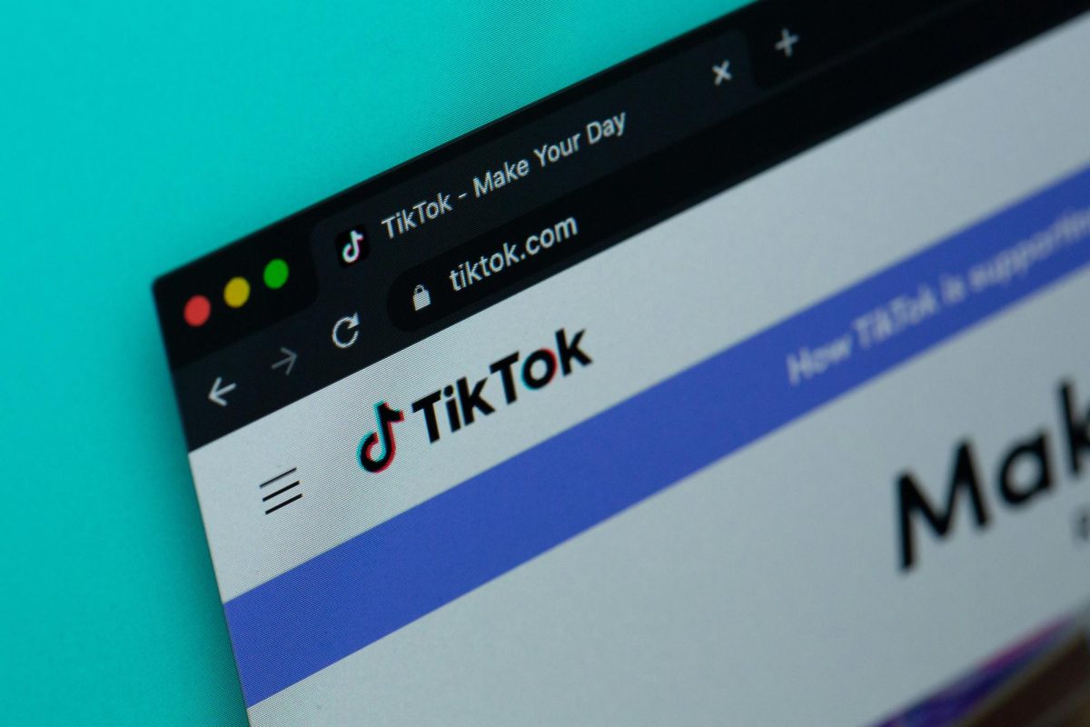TikTok website’s homepage.