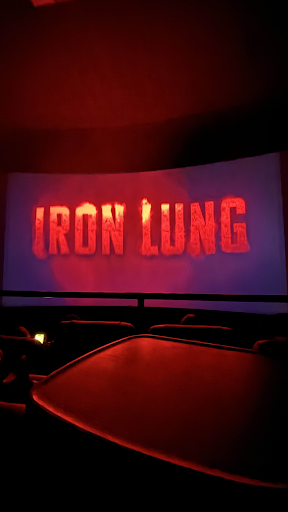 "Iron Lung's" title card inside of theaters. 